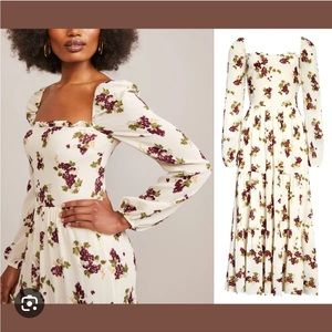 NWT Reformation Kellie grape dress 0